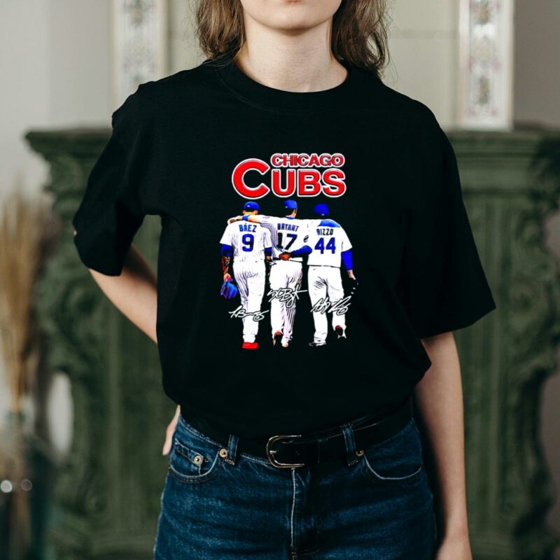 Chicago cubs javier baez kris bryant anthony rizzo signatures t shirt 2 2.jpg