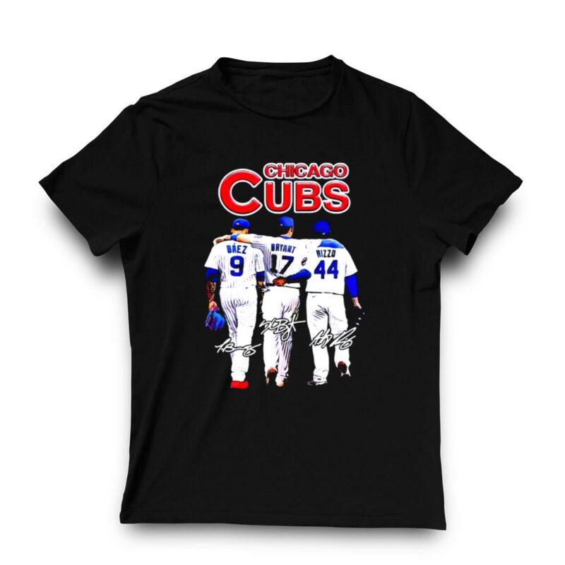Chicago cubs javier baez kris bryant anthony rizzo signatures t shirt 3 3.jpg