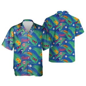 Chicago cubs leaf flower pattern hawaiian shirt 1.jpg