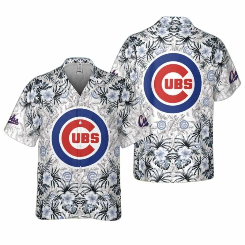 Chicago cubs major league baseball floral tropical hawaiian shirt 1.jpg