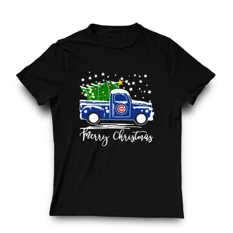 Chicago cubs merry christmas christmas tree truck shirt t shirt 3 3.jpg