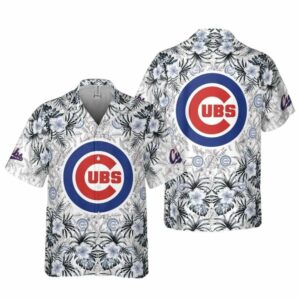 Chicago cubs monochrome tropical hawaiian shirt 1.jpg