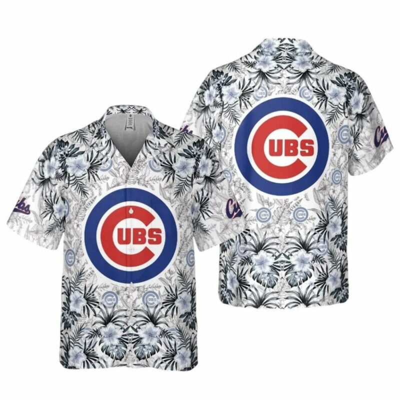 Chicago cubs monochrome tropical hawaiian shirt 1.jpg