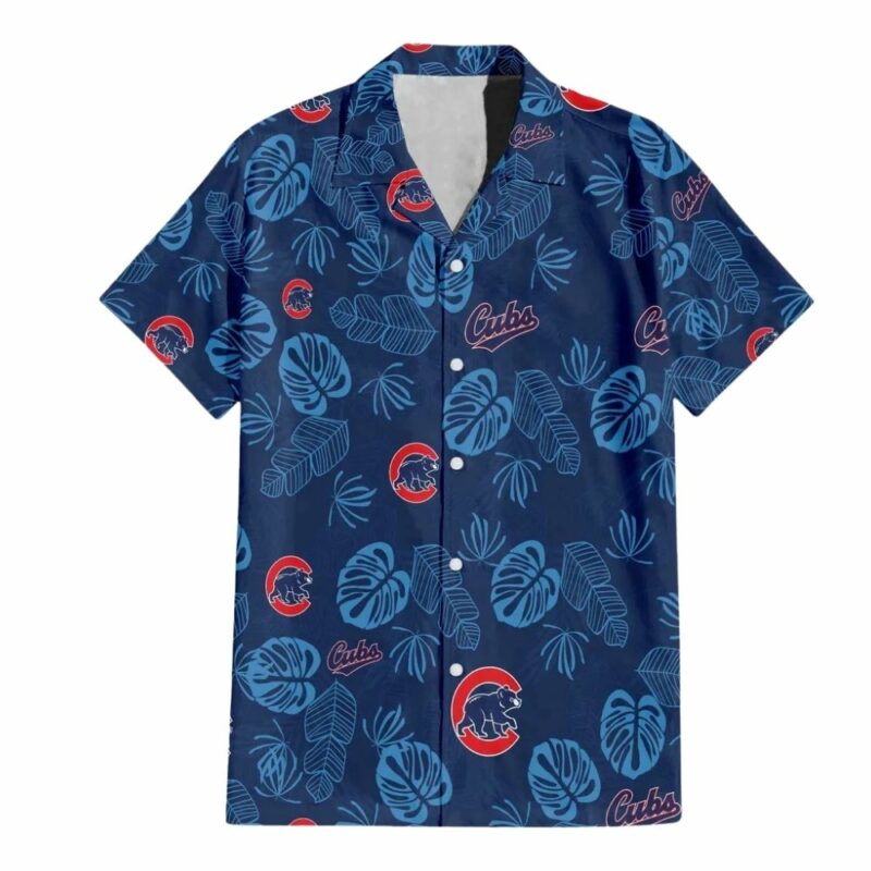 Chicago cubs monstera jungle floral leafs hawaiian shirt 2.jpg