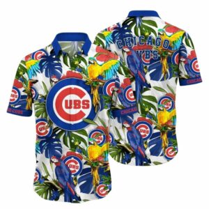 Chicago cubs parrot floral leafs tropical hawaiian shirt 1.jpg
