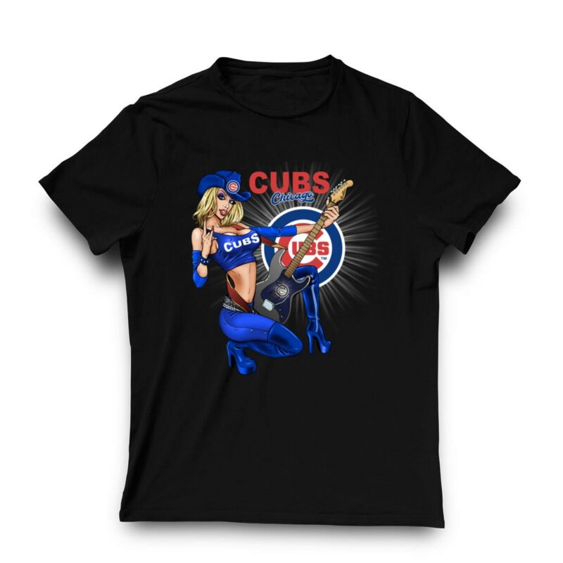 Chicago cubs rock and roll girl playing guitar t shirt 3 3.jpg