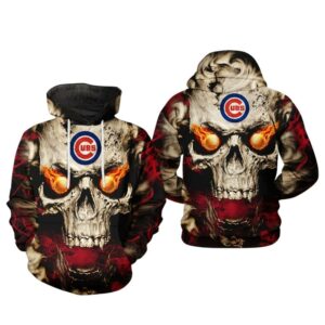 Chicago cubs skull fire eyes 3d hoodie 1.jpg