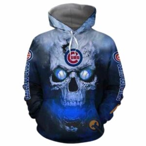Chicago cubs skull on fire 3d hoodie 1.jpg