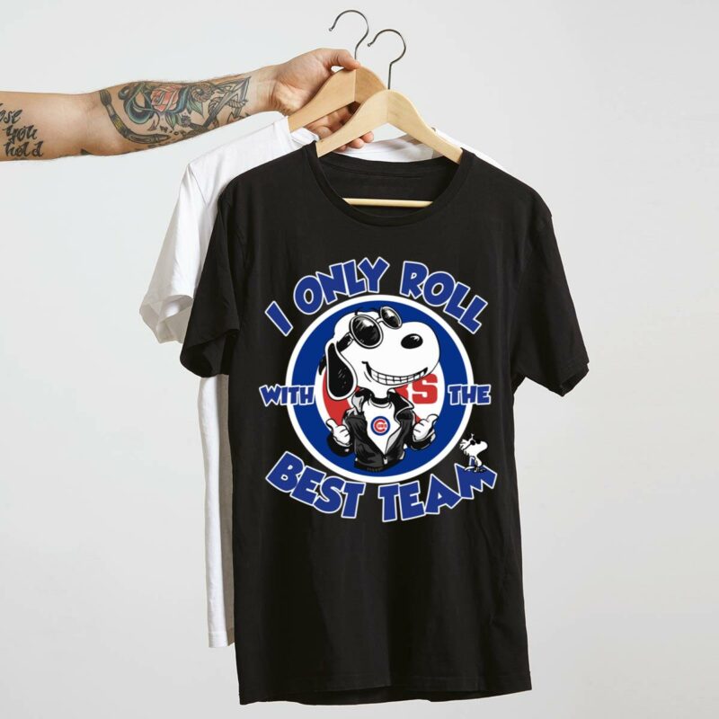 Chicago cubs snoopy i only roll with the best team shirt t shirt 4 4.jpg