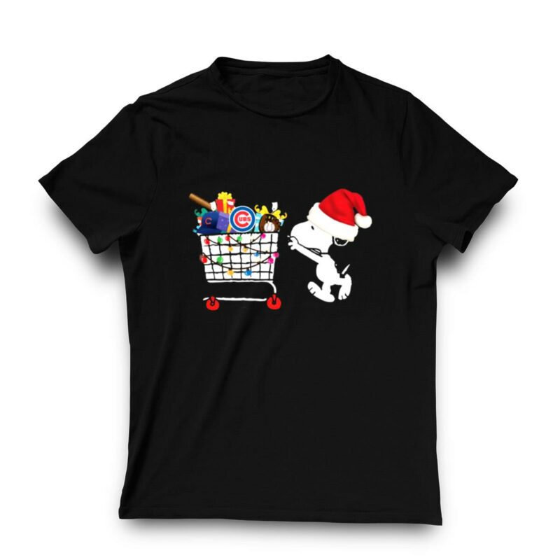 Chicago cubs snoopy pushing cart full of christmas shirt t shirt 3 3.jpg