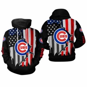 Chicago cubs with flag american for 4th of july 3d hoodie 1.jpg