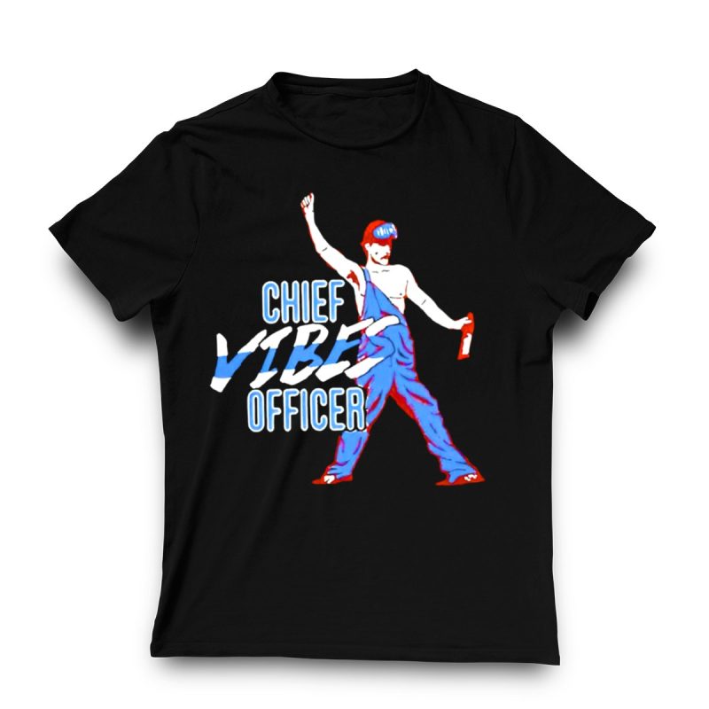 Garrett Stubbs Philadelphia Phillies Chief Vibes Officer T-Shirt for Fans - Image 3