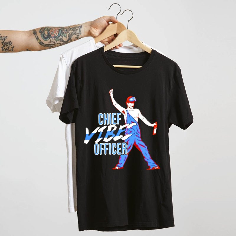 Garrett Stubbs Philadelphia Phillies Chief Vibes Officer T-Shirt for Fans - Image 4