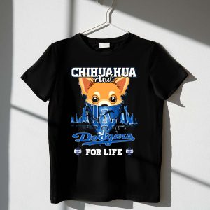 Chihuahua Dodgers Fan T-Shirt - La Dodgers Love Graphic Tee