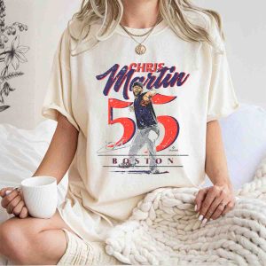 Chris Martin 55 Boston Red Sox Signature T-Shirt For Fans And Collectors