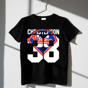 Vintage 1981 Philadelphia Phillies Christenson 38 Baseball T-Shirt for Fans