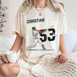 Christian Walker 53 Arizona Diamondbacks Slugger T-Shirt For Fans