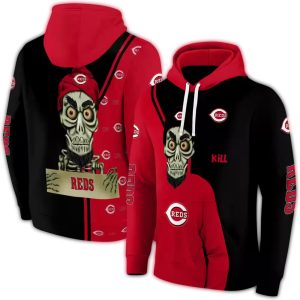 Cincinnati Reds Achmed Skull Graphic Hoodie For Fans