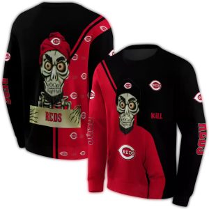 Cincinnati Reds Achmed Skull Graphic Sweatshirt For Fans