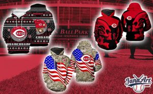 Cincinnati Reds AOP Hoodie