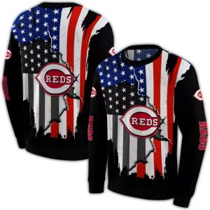 Cincinnati Reds All Over Print Sweatshirt – American Pride Design