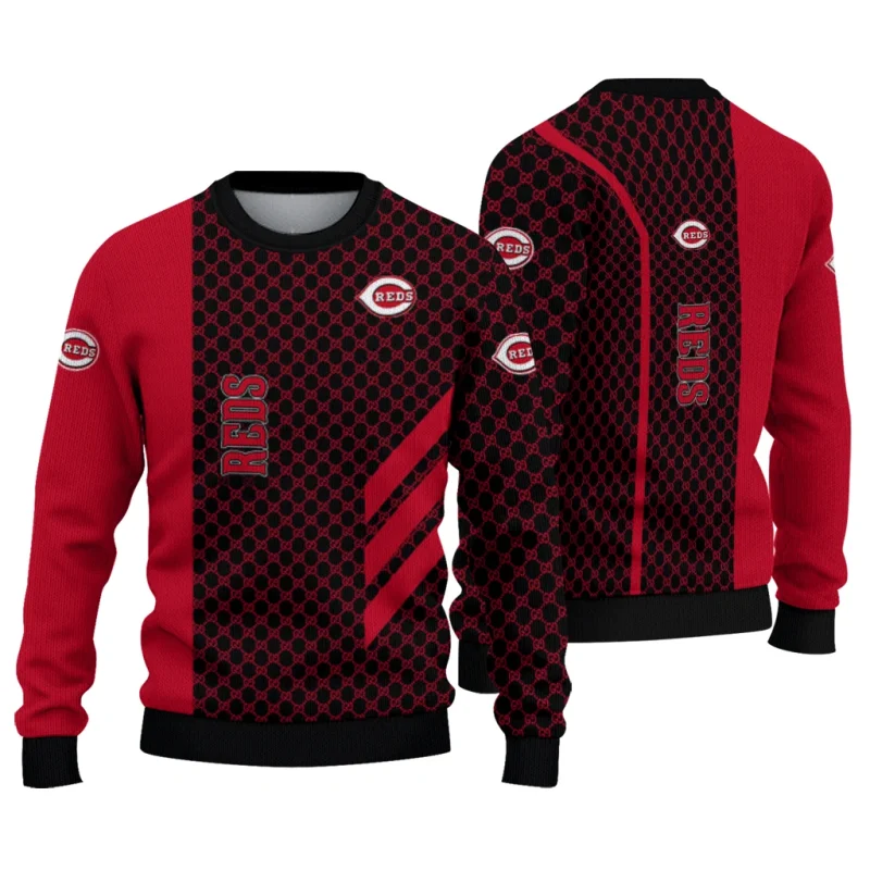 Cincinnati Reds Circles Mesh Ugly Sweater 1