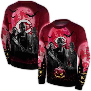 Cincinnati Reds Halloween Vibes All Over Print Sweatshirt For Fans