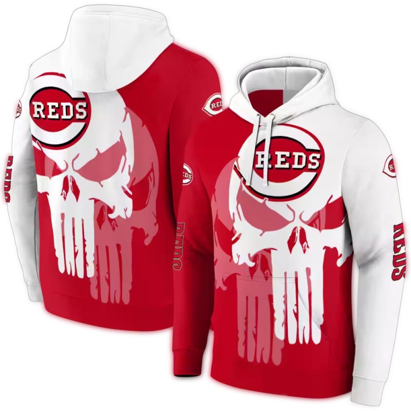 Cincinnati Reds Graphic Punisher AOP Hoodie 1
