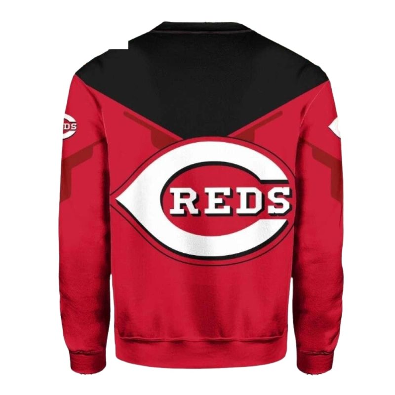 Cincinnati Reds Logo Red and Black Ugly Sweater - Image 2