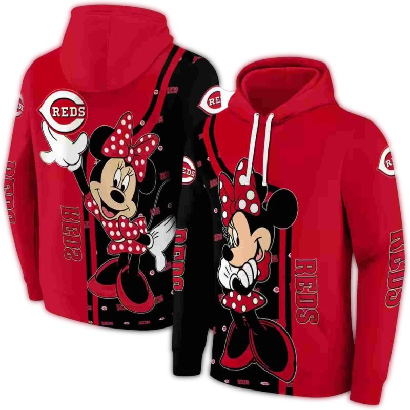 Cincinnati Reds Minnie Mouse AOP Hoodie 1