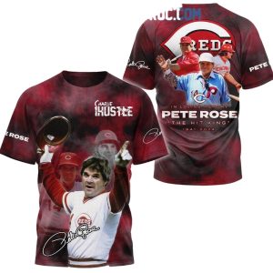 Pete Rose Cincinnati Reds All Over Print T-Shirt - The Hit King Forever