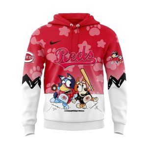 Cincinnati Reds Bluey And Bingo All Over Print Hoodie