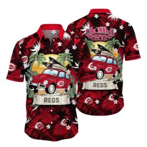 Cincinnati reds car surf floral tropical hawaiian shirt 1.jpg