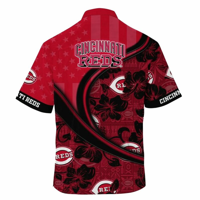Cincinnati reds flower and flag american for 4th of july hawaiian shirt 3.jpg