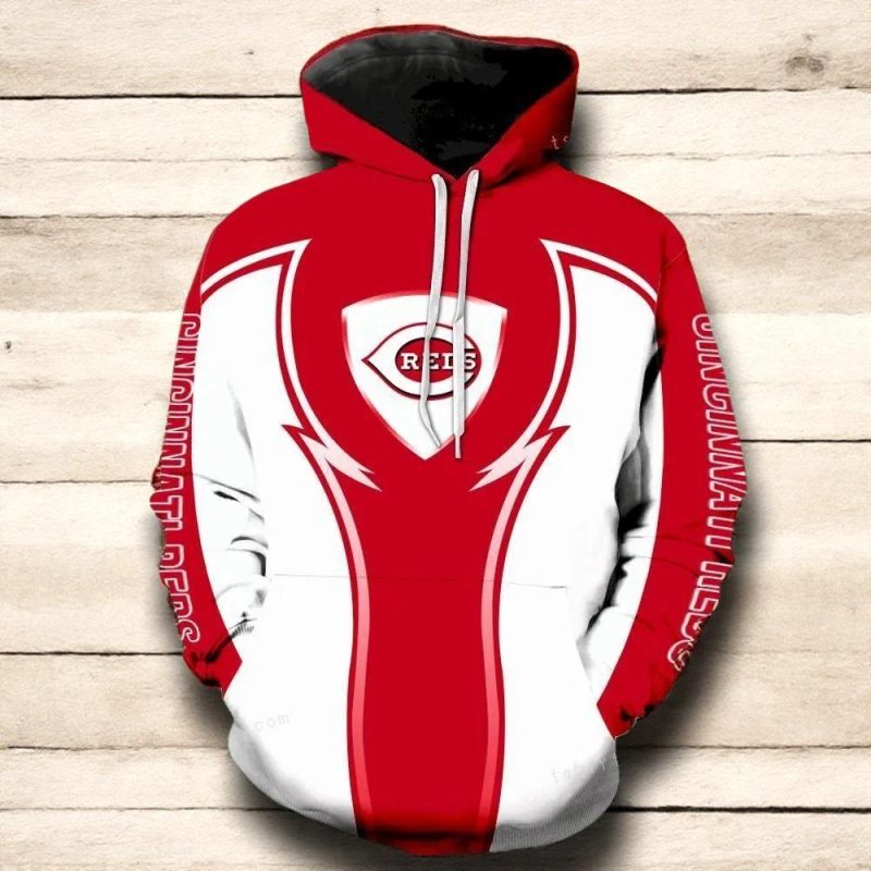 Cincinnati reds logo All Over Print Hoodie