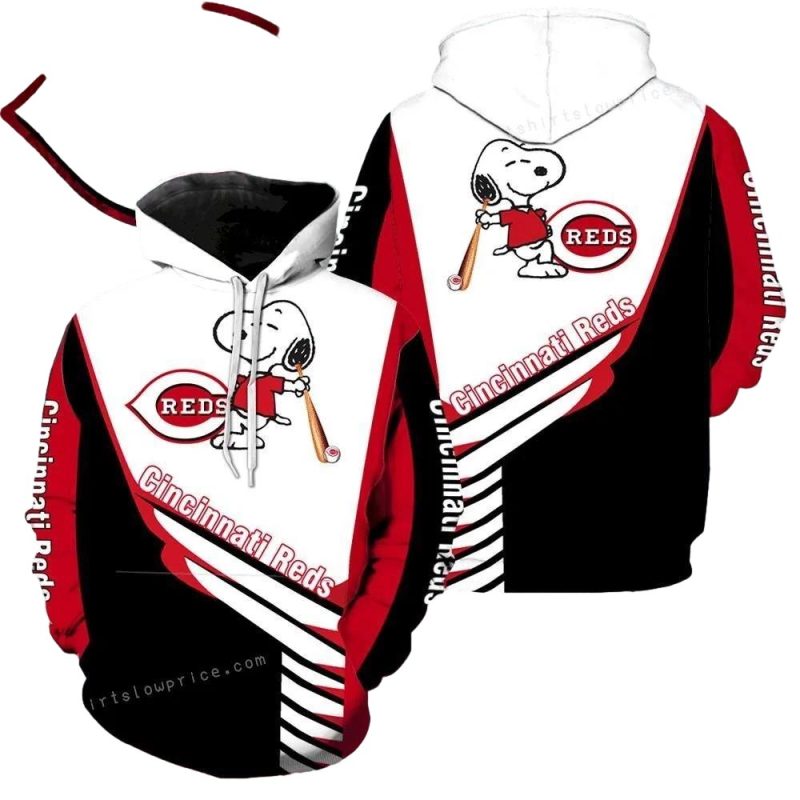 Cincinnati reds snoopy All Over Print Hoodie