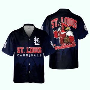 St. Louis Cardinals Night Cityscape Hawaiian Shirt – Unisex Graphic Tee