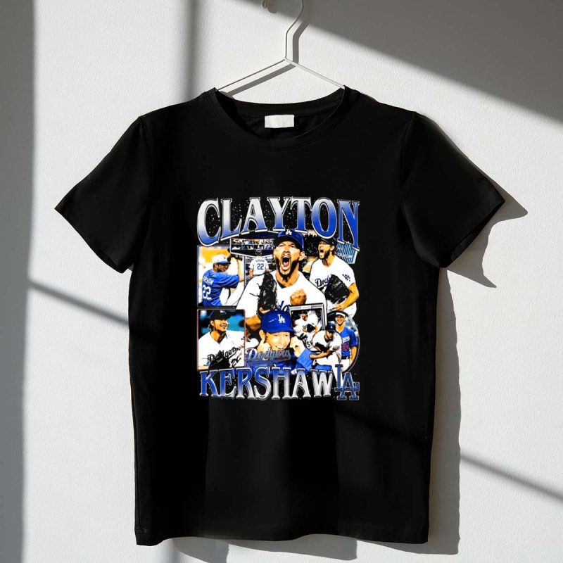 Vintage Clayton Kershaw LA Dodgers T-Shirt for Baseball Fans