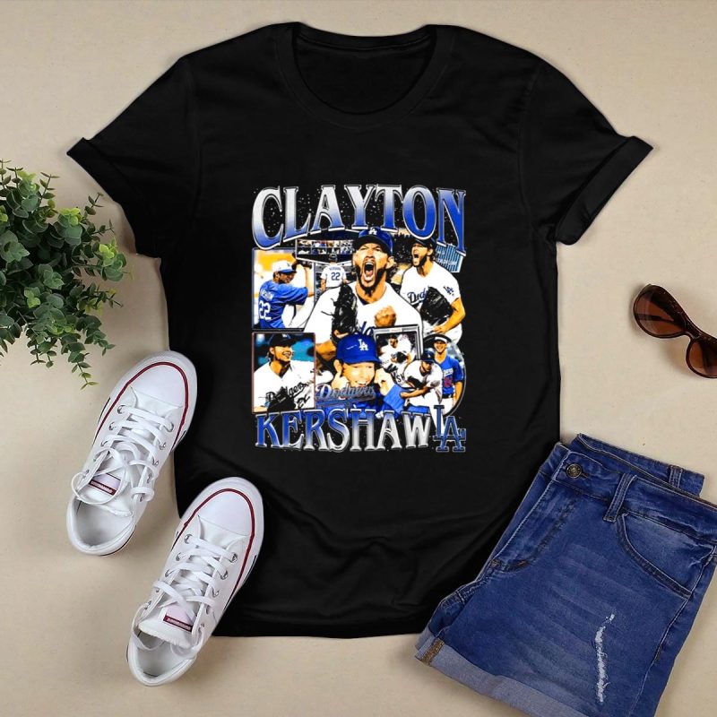 Vintage Clayton Kershaw LA Dodgers T-Shirt for Baseball Fans - Image 5