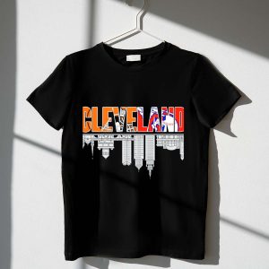 Cleveland Browns & Guardians Skyline T-Shirt | City Sports Team Apparel