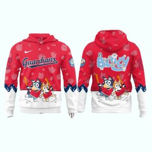Cleveland Guardians 2025 Bluey Night All-Over Print Hoodie For Fans