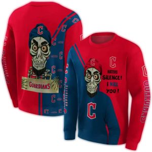 Cleveland Guardians Achmed Skull All-Over Print Hoodie For Fans