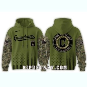 Cleveland Guardians Military Appreciation Night All-Over Print Hoodie