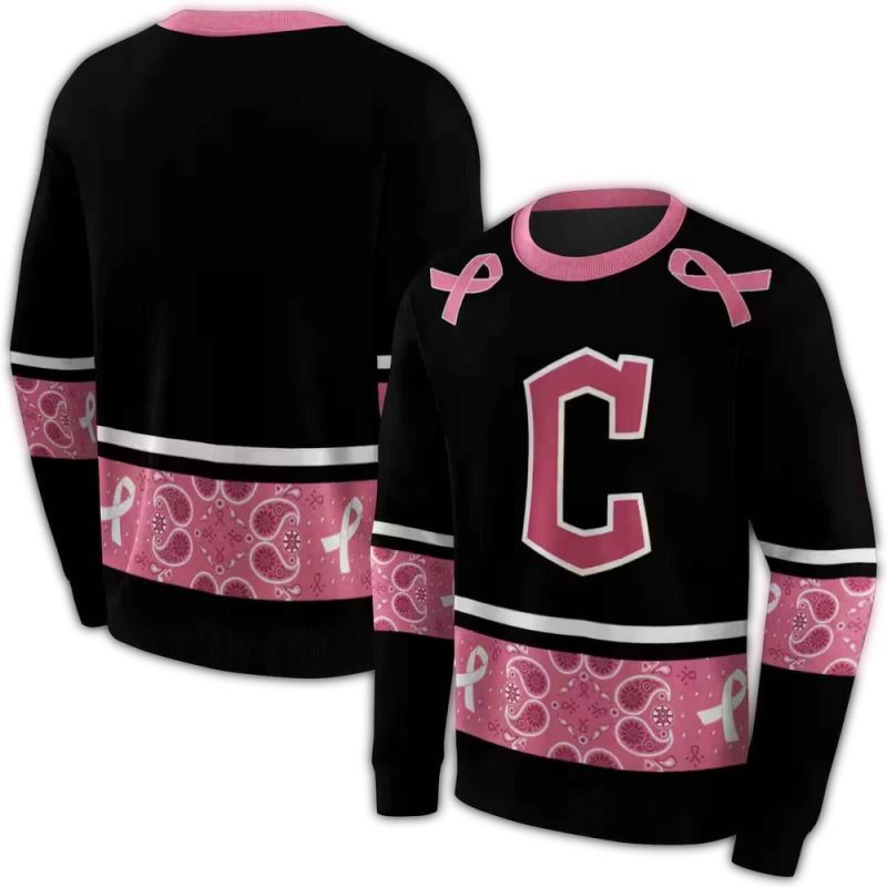 Cleveland Guardians Awareness Ribbon AOP Sweatshirt 1