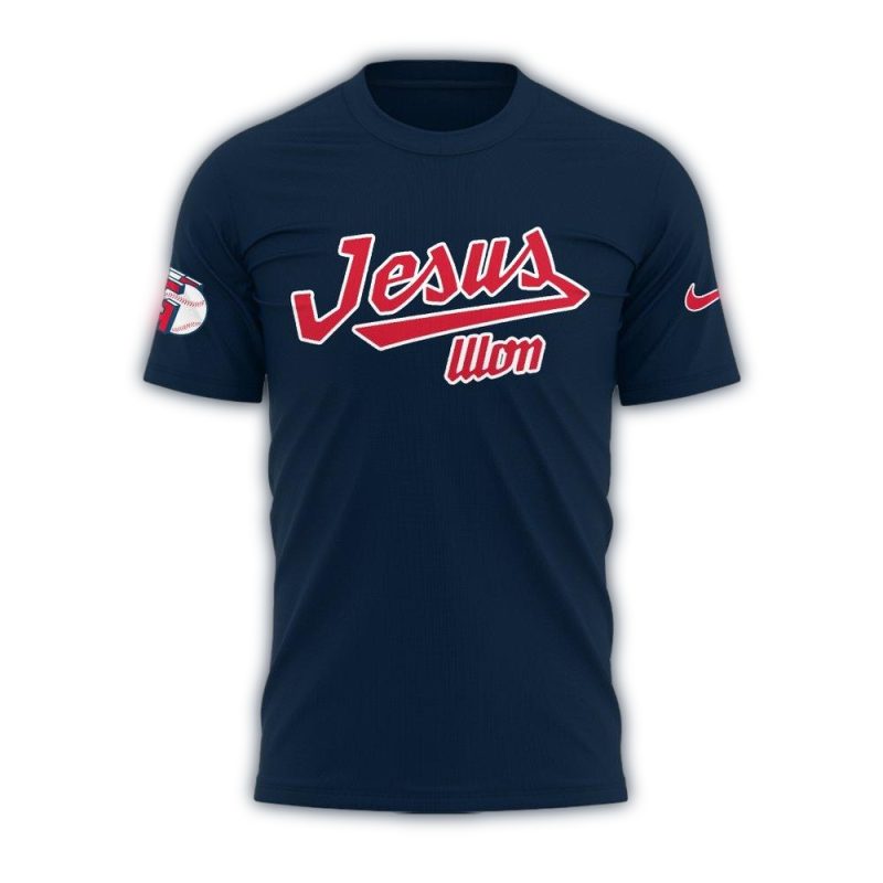 Cleveland Guardians Baseball Jesus Won AOP T Shirt 1