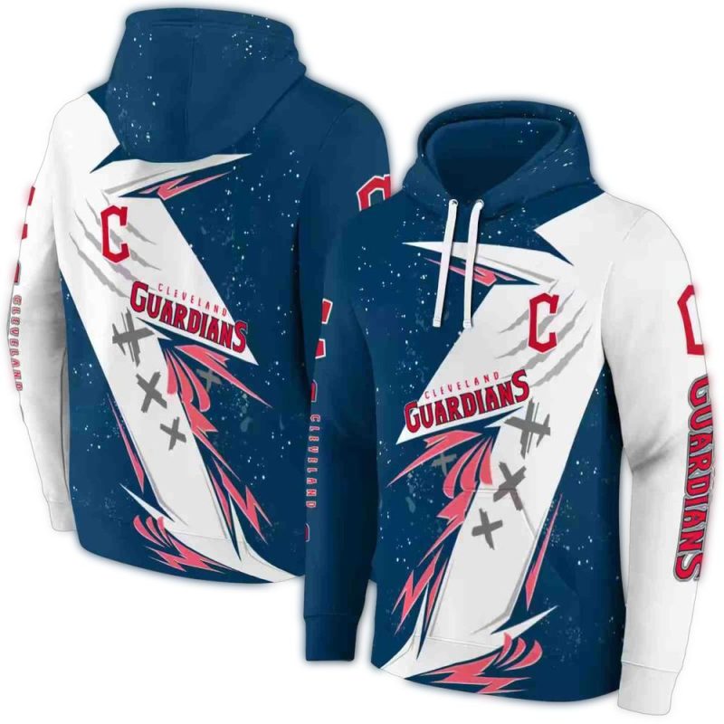 Cleveland Guardians Dynamic Slash AOP Hoodie 1