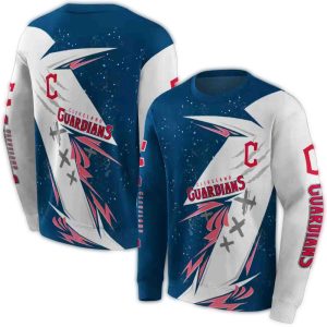 Cleveland Guardians All-Over Print Dynamic Slash Sweatshirt For Fans