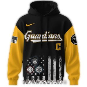 Cleveland Guardians First Responders Night All-Over Print Hoodie For Fans