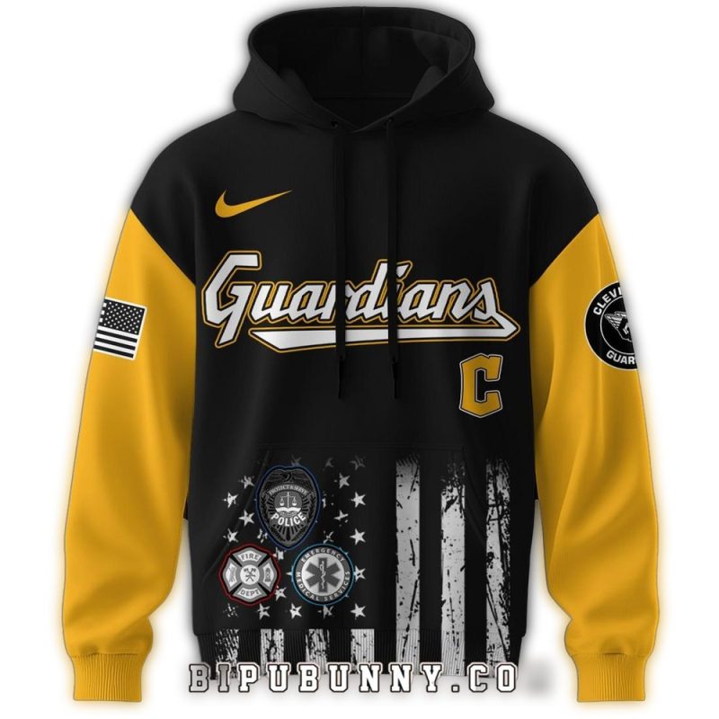 Cleveland Guardians First Responders Night AOP Hoodie 1