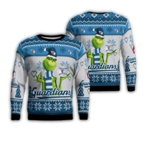 Cleveland Guardians Grinch Christmas Ugly Sweatshirt For Holiday Cheer